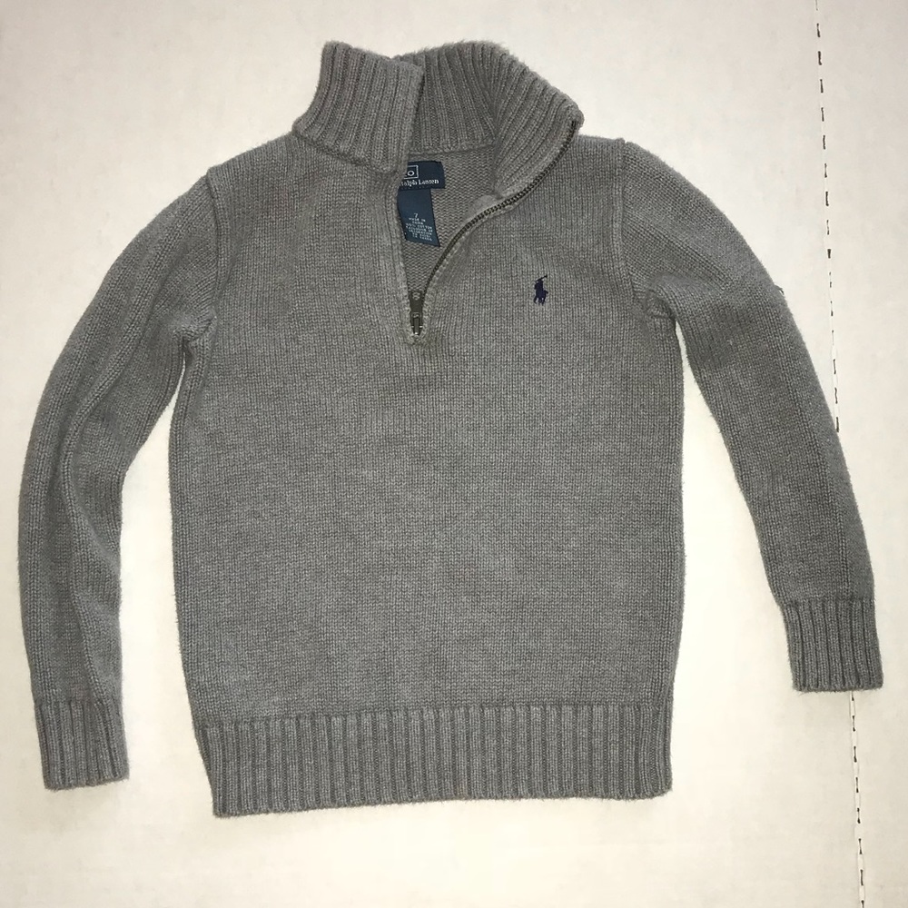 Boys Polo Half Zip Pullover Size 7